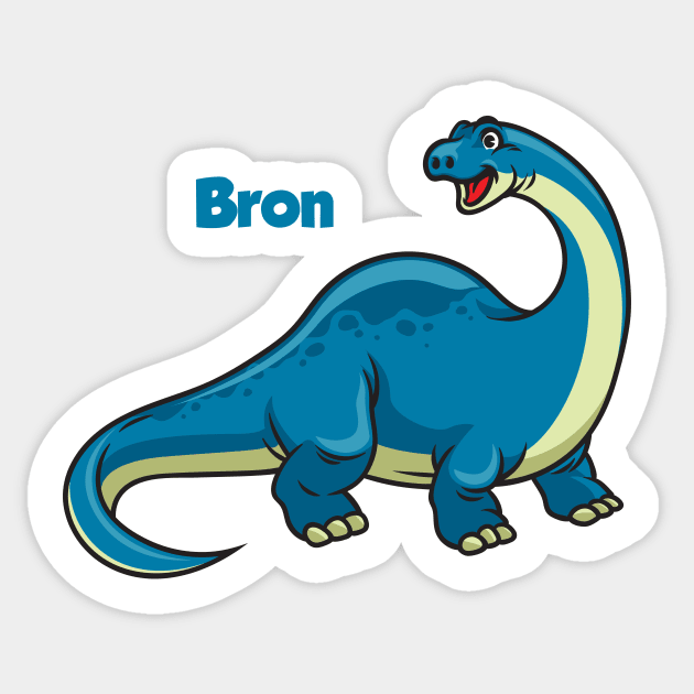 Bron the brontosaurus Sticker by Big Mak